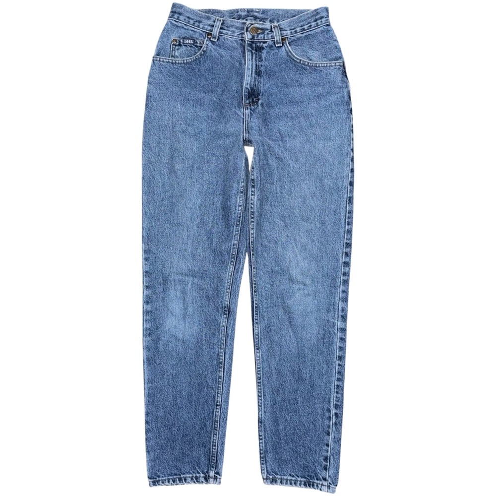 Vintage 90s LEE High Rise Tapered Mom Jeans 26 x 30.5 Medium Blue Wash Retro Y2K